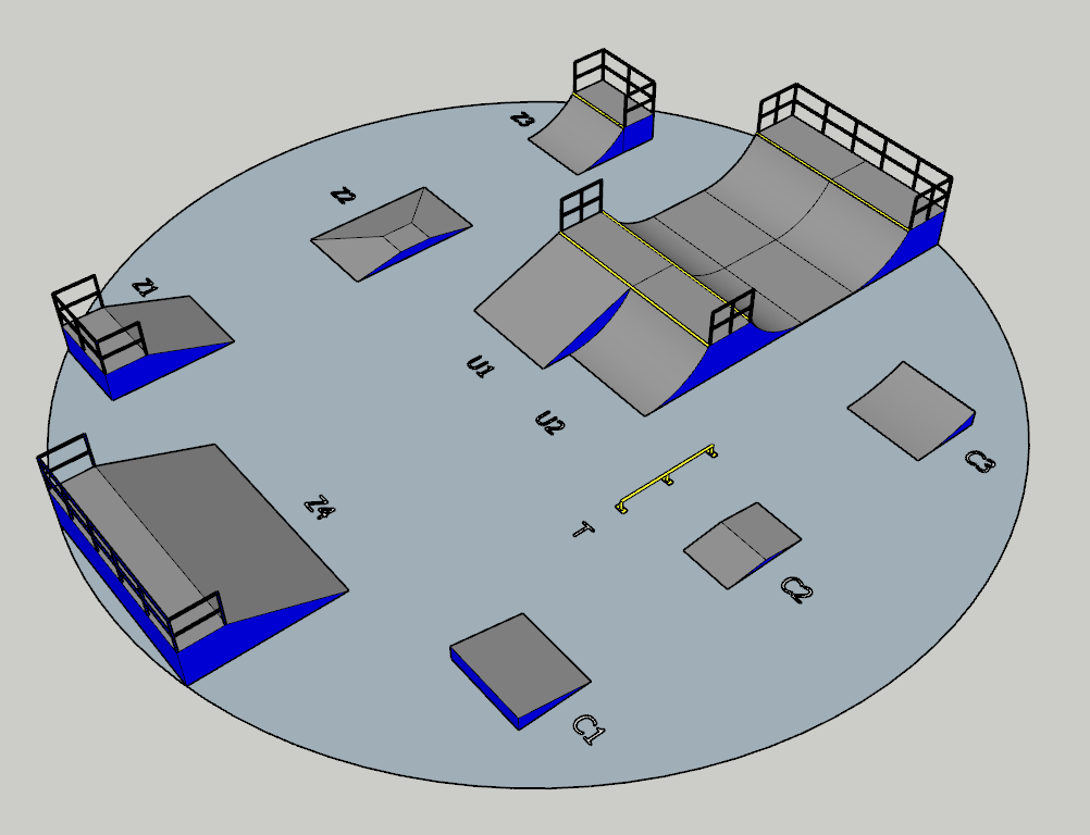 滑板場(chǎng)施工專(zhuān)業(yè)單位-鹽城天人打造專(zhuān)業(yè)滑板場(chǎng)地